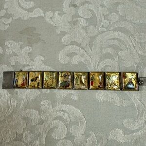 Vintage Asian Tile Bracelet